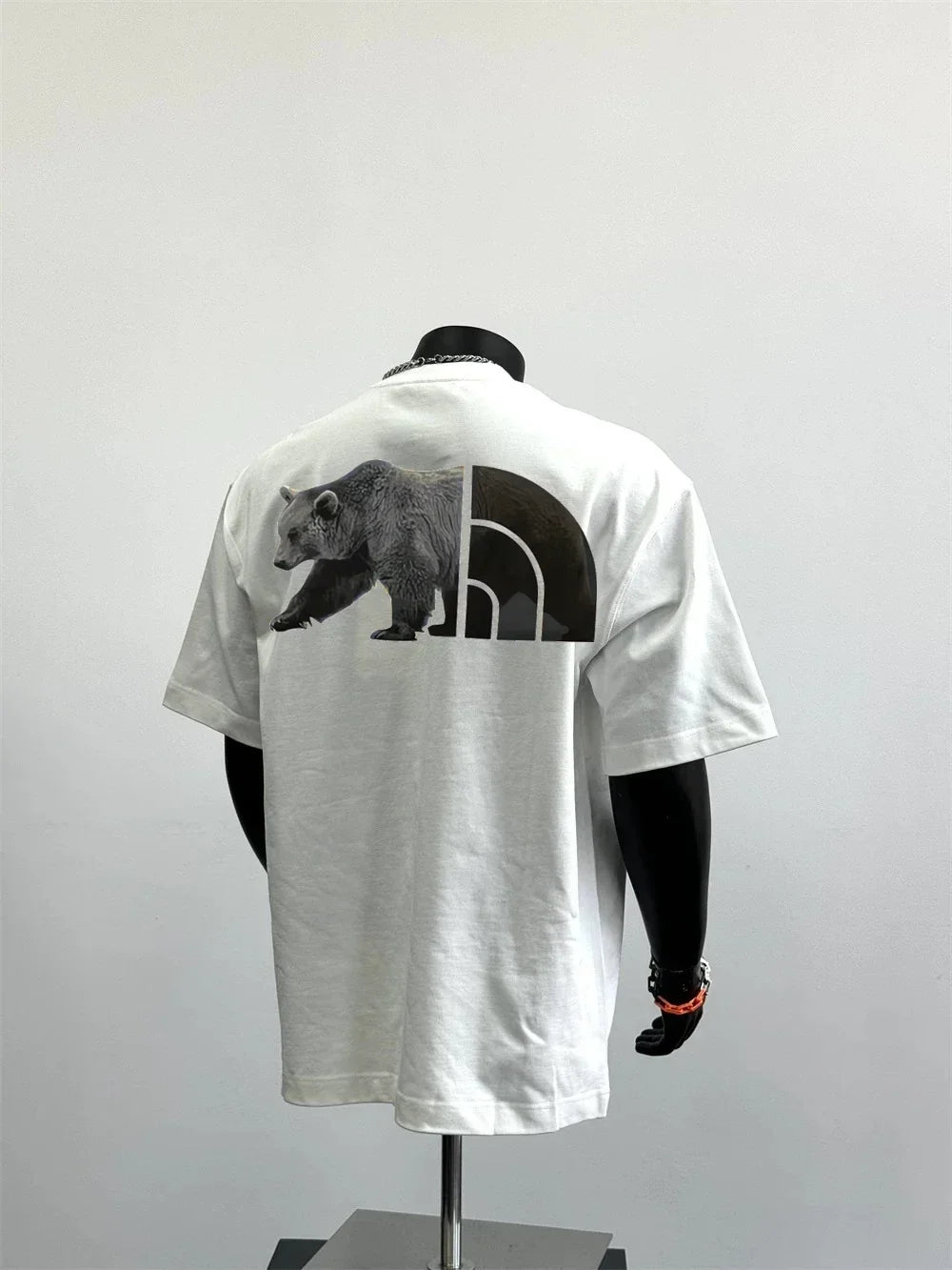 Trendy Brand Pure Cotton Short-sleeved T-shirt The Same Half-sleeved