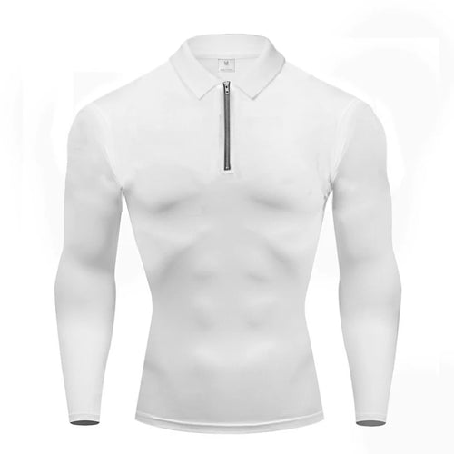 Compression Shirt Men Running Long Sleeve T-shirt Gym Clothes Autumn