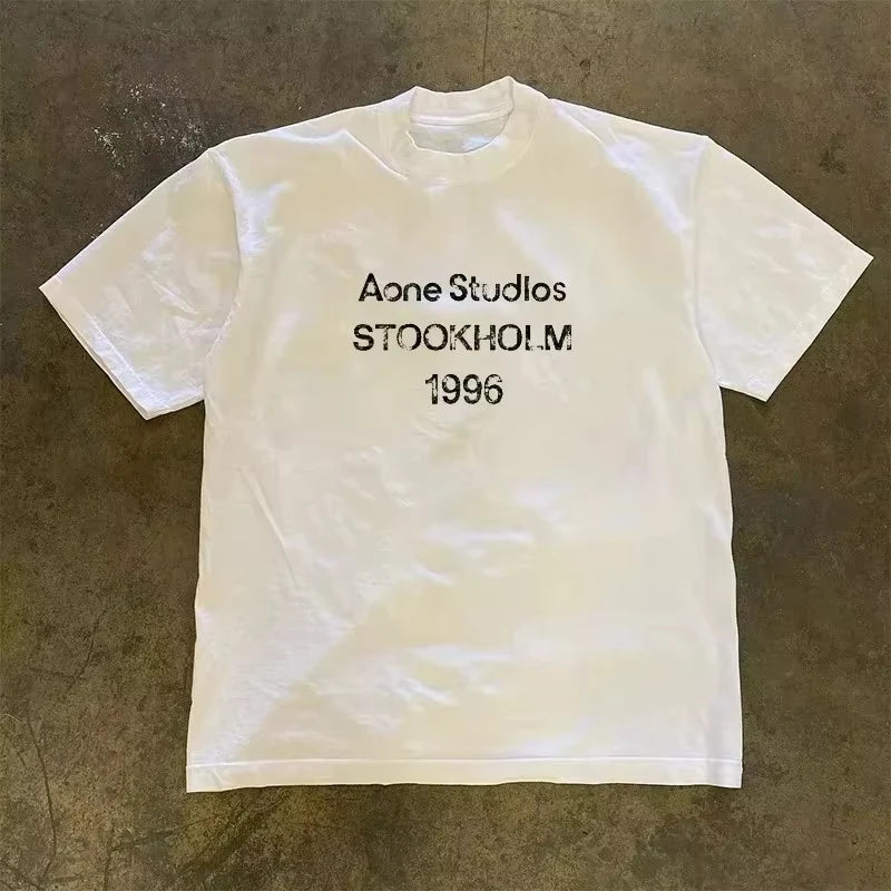 Summer Fashion Trend Luxury Brand Letter Print T-shirt Men Women