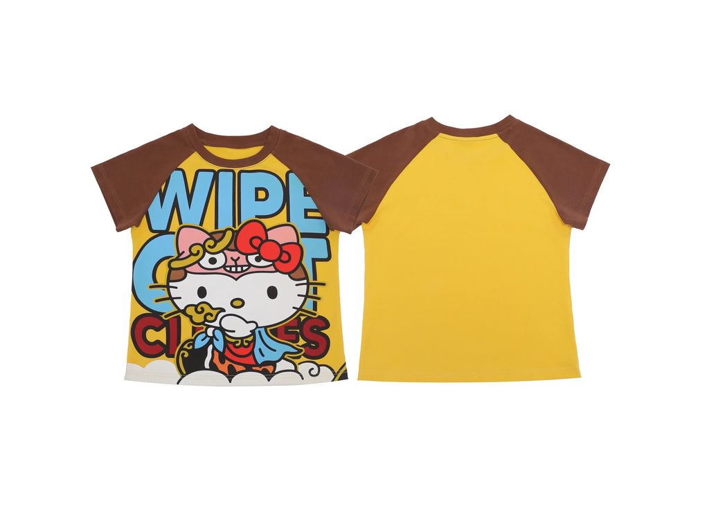 New Sanrio Hello Kitty Anime Fashion Short Tops Y2k Summer Cute Tees