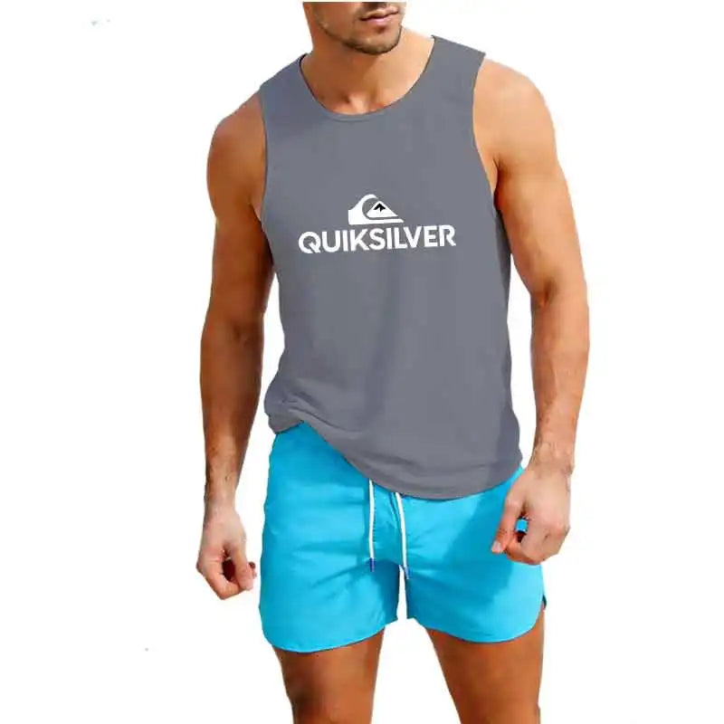 Gym Tank Top Running Sleeveless Shirt Fitness Workout Vest Men