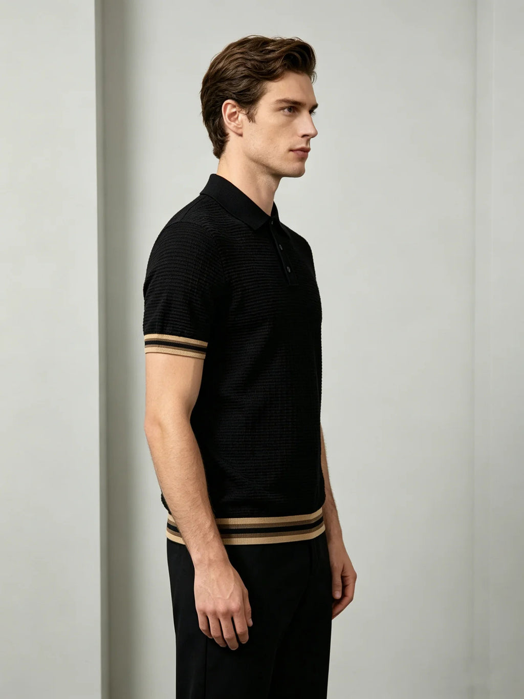 The New Summer Men's Polo Shirt T-Shirt Is Suitable for Light Business