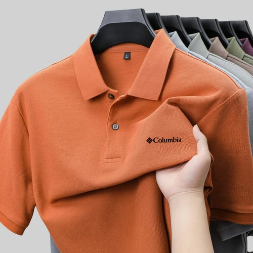 100% Pure Cotton Summer New Men's Short-Sleeved Polo Shirt,