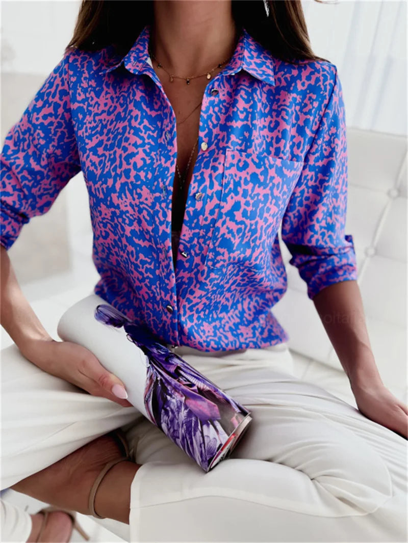 Elegant Women Blouse 2023 Spring and Autumn Temperament Top Long