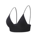 Breathable Boneless Triangle Cup Seamless Sports Bra Deep V  Bralettes