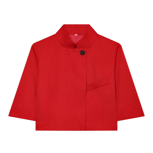 Women's Cropped Short Blazer New 2026 Spring Summer High-Neck Short
