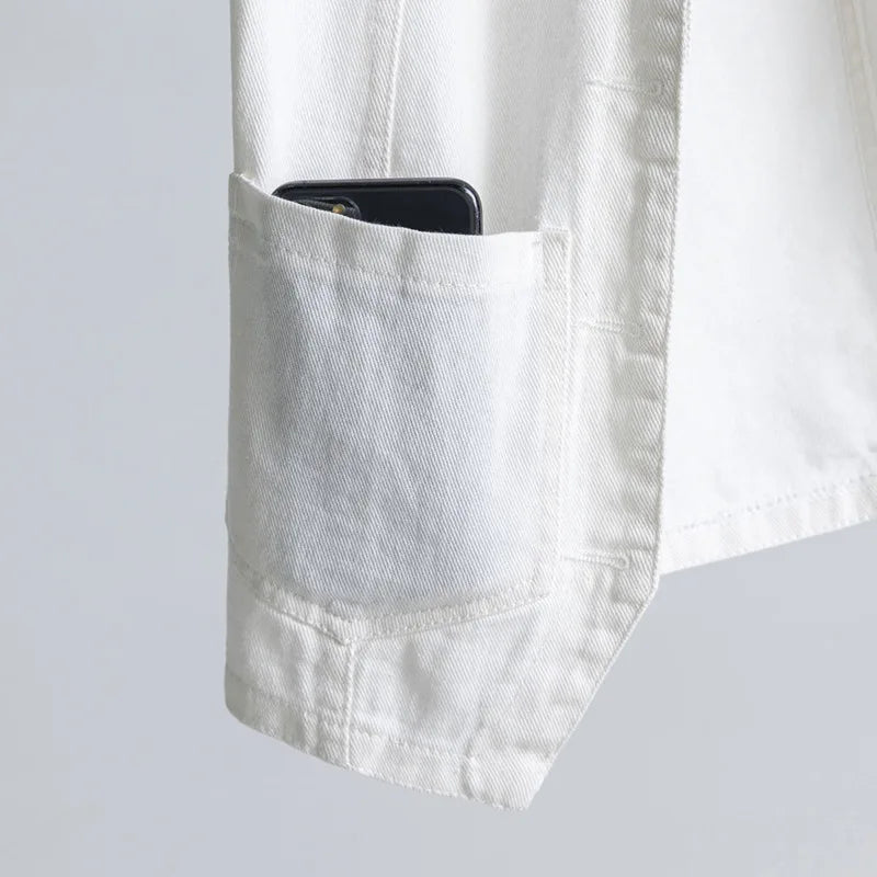 2026 Spring Summer New White Denim Vest Women's Versatile Tank Top