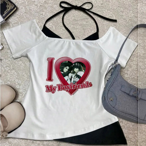 Tokio Hotel crop top shoujo graphic emo goth top tees kawaii emo