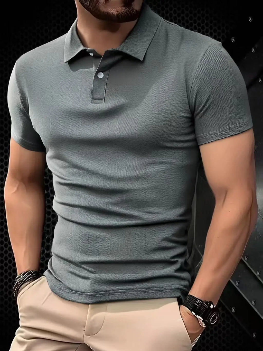 2026 Solid color polo shirt ultra-light men's quick-drying breathable