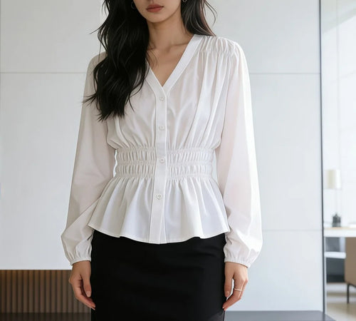 200 Pounds Plus Size Office Lady Shirt And Blouse Solid Top Women