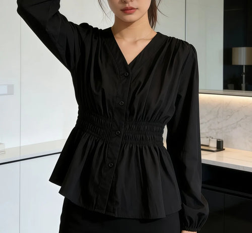 200 Pounds Plus Size Office Lady Shirt And Blouse Solid Top Women