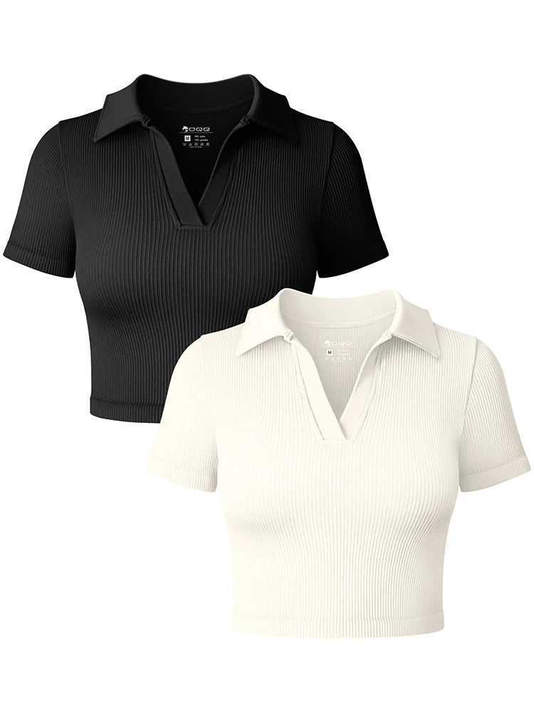 Women's T Shirt Sexy Short Sleeved Polo Shirt Casual Sports Tennis