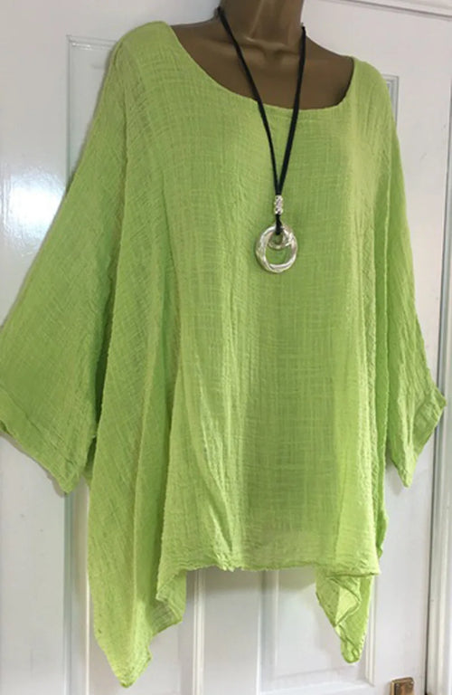 2023 Autumn Womens Clothing Fashion Batwing Sleeve Solid Color Loose