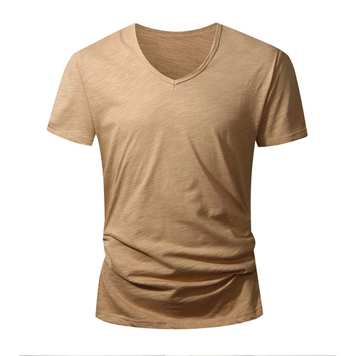 100% Cotton Men T-shirt Summer Short Sleeve Tops Tee Black White Male