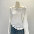 Gothic Harajuku Vintage Punk Emo Girls Long Sleeve Tee Sexy Slim Chic