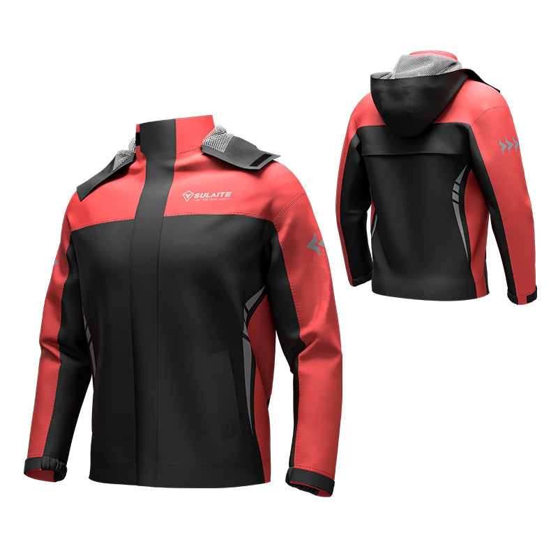 SULAITE Motorcycle Raincoat Suits Men Waterproof Rain Gear Rain Jacket