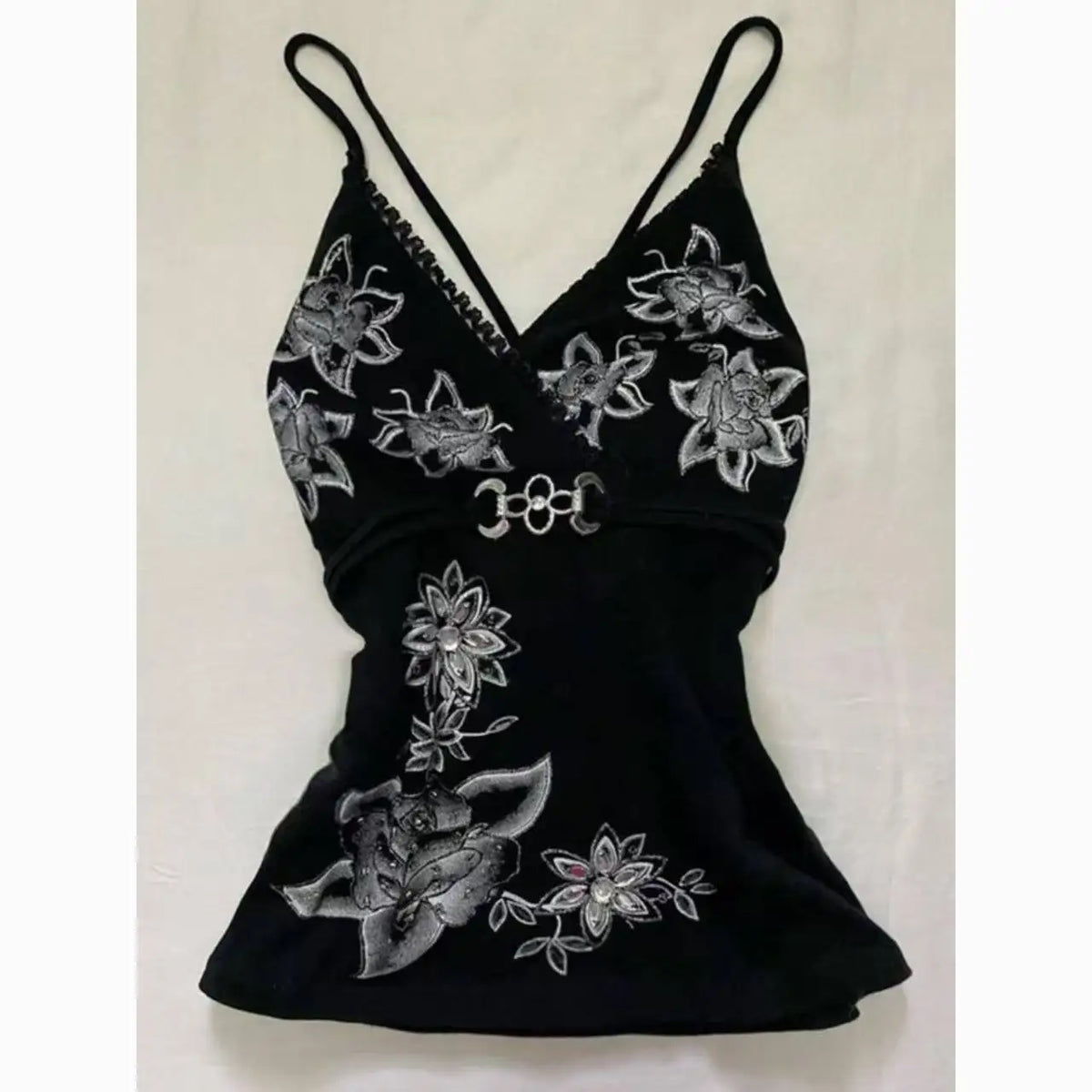 Halter Aesthetics Slim Y2k Tank Top Chic Goth Vintage Crop Top Punk