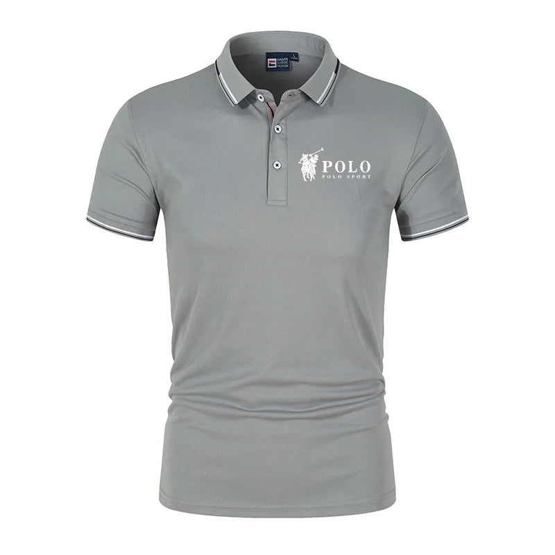 Men's premium summer polo shirt, quick drying, breathable, casual,