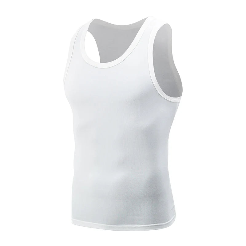 1/3 Piece Men's Four Seasons Black And White Classic Color Basic Vest