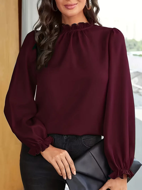 Temperament Loose Woman Shirt Fashion Casual Blouse Elegant Long