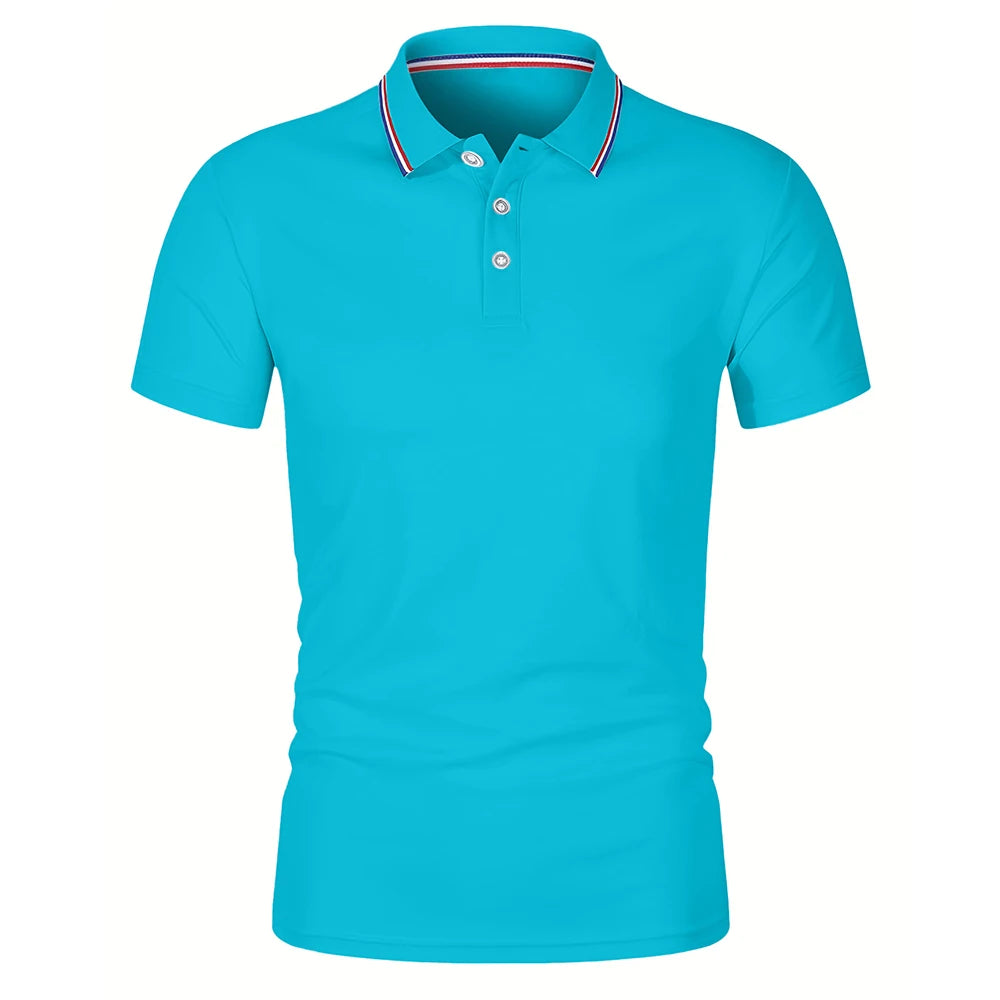 2025 Men's Summer Short Sleeve Polo Casual Breathable Comfortable Polo