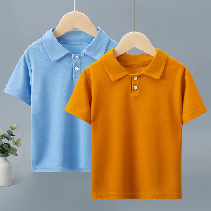 1/3 Pack Children's Solid color POLO Shirt Boy Handsome Fashion