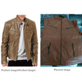 2024 Motorcycle Leather Jackets Man Casual Fashion Motorcycle Coat