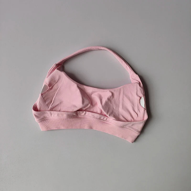 Shockproof Seamless Sexy Padded Athletic Sport Bra Women Backless