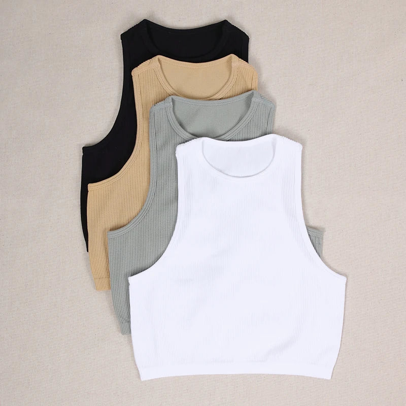 Summer Seamless Push Up  Y2k tops Beautiful Sport Sexy Tank Top Mallas