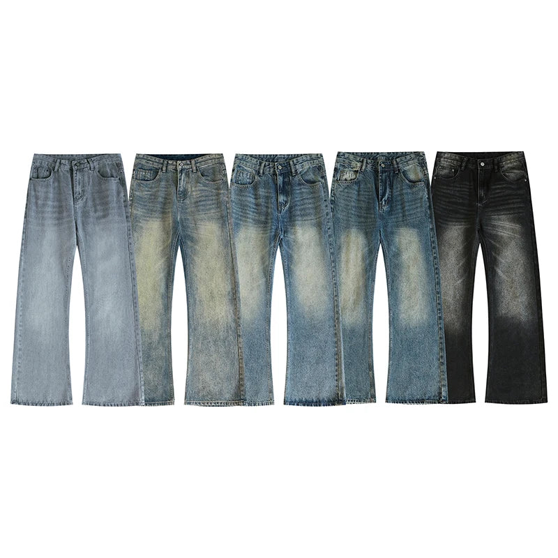 2025 New Autumn Street Men's Loose Micro-flared Pants Korean Style