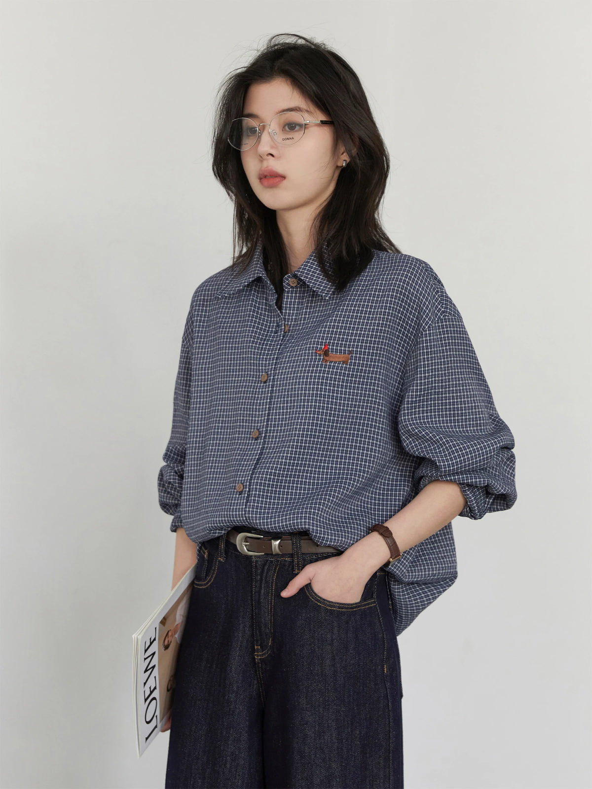 CHIC VEN Women Shirt Long Sleeve Single Breasted New Loose Casual