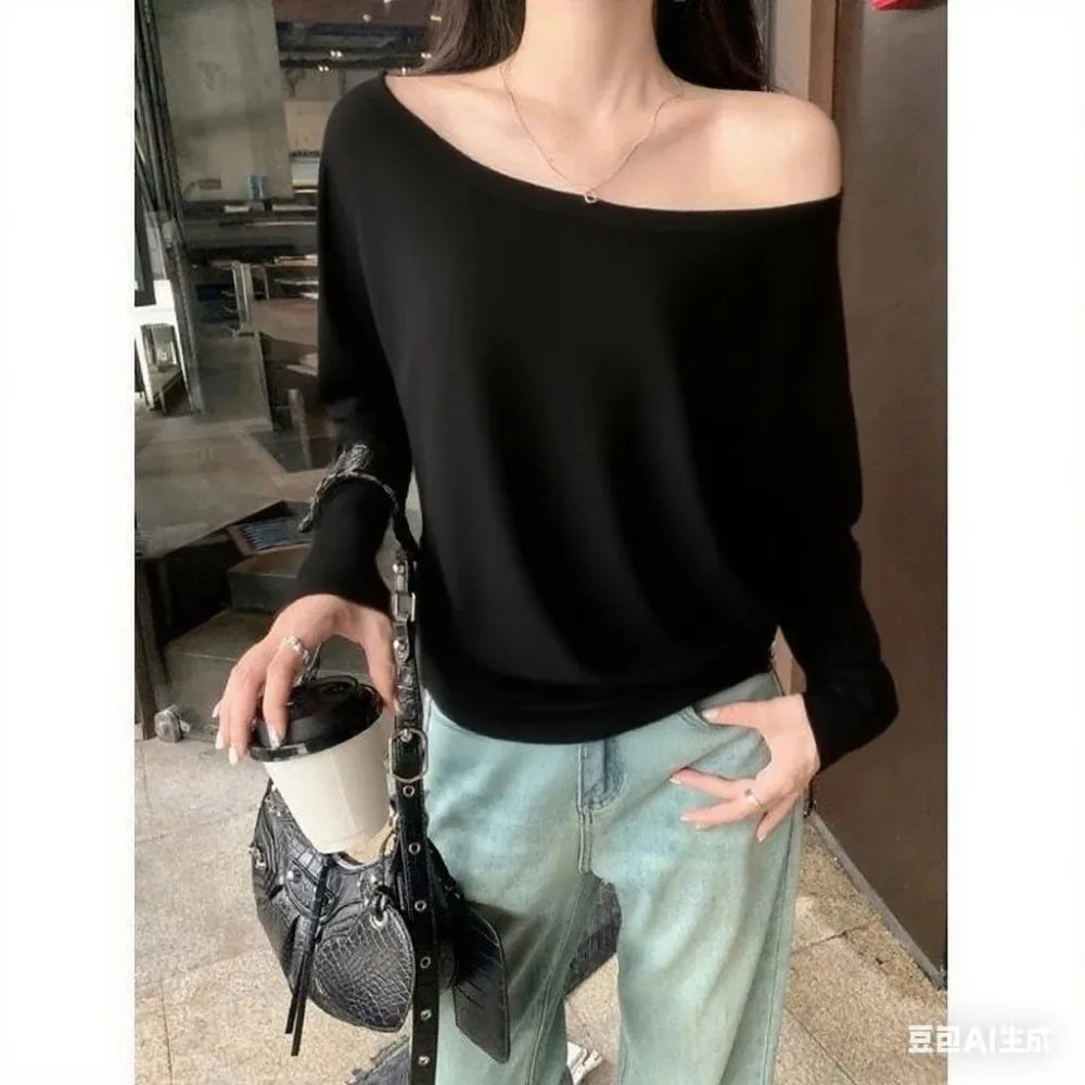 Gothic Harajuku Vintage Punk Emo Girls Long Sleeve Tee Sexy Slim Chic