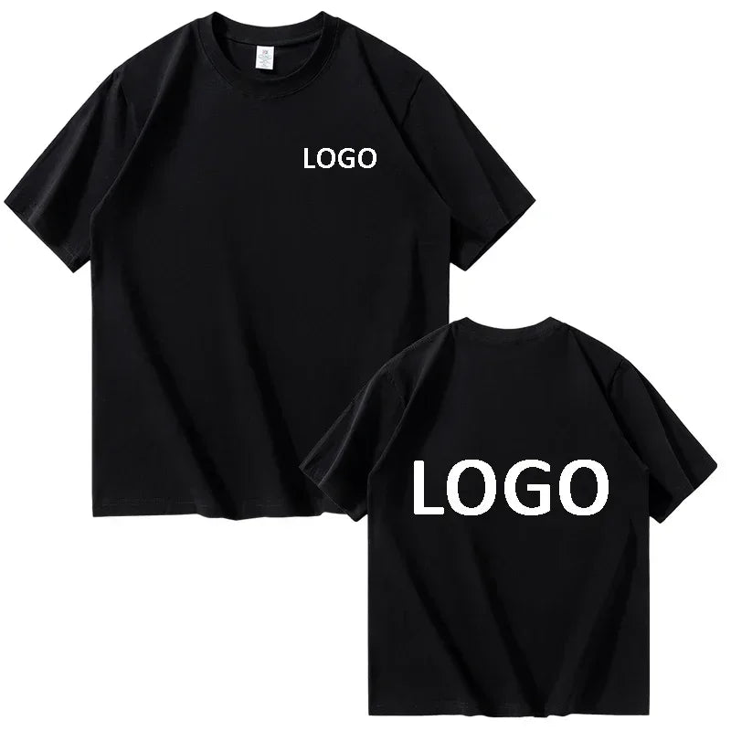 Customized 100% Cotton Printed T-shirts Men Fashion Short Sleeve