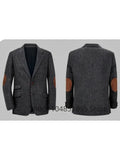 Men's Brown Herringbone Tweed Blazer Single Breasted Two Buttons