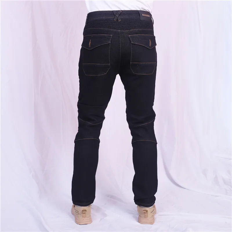 4 Seasons PK718 Motorcycle Pants Outdoor Riding Jeans Built-in