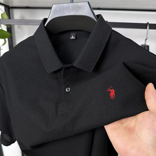 100% pure cotton T-shirt, summer new men's short sleeved business