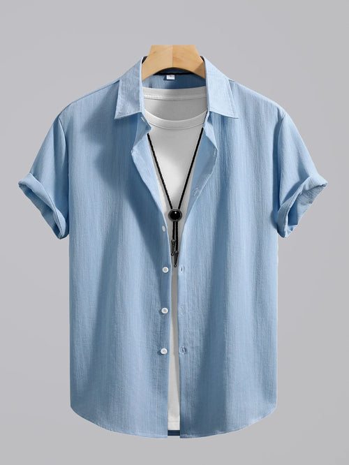 2026 Men's Simple and Fresh Shirt - Street Fashion Loose Quick-Drying