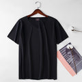 Men's Thin Short Sleeve Without Summer Solid Color T shirt Trace Slim