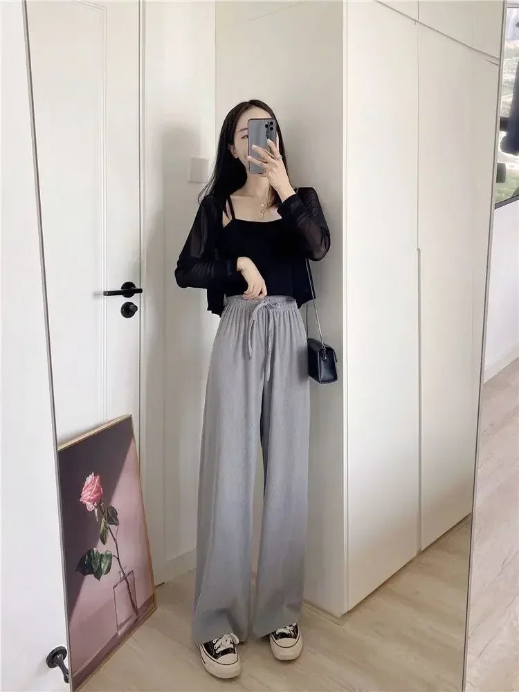 Ice Silk Mesh Cardigan Korean Fashion Sunscreen Top Spring Summer