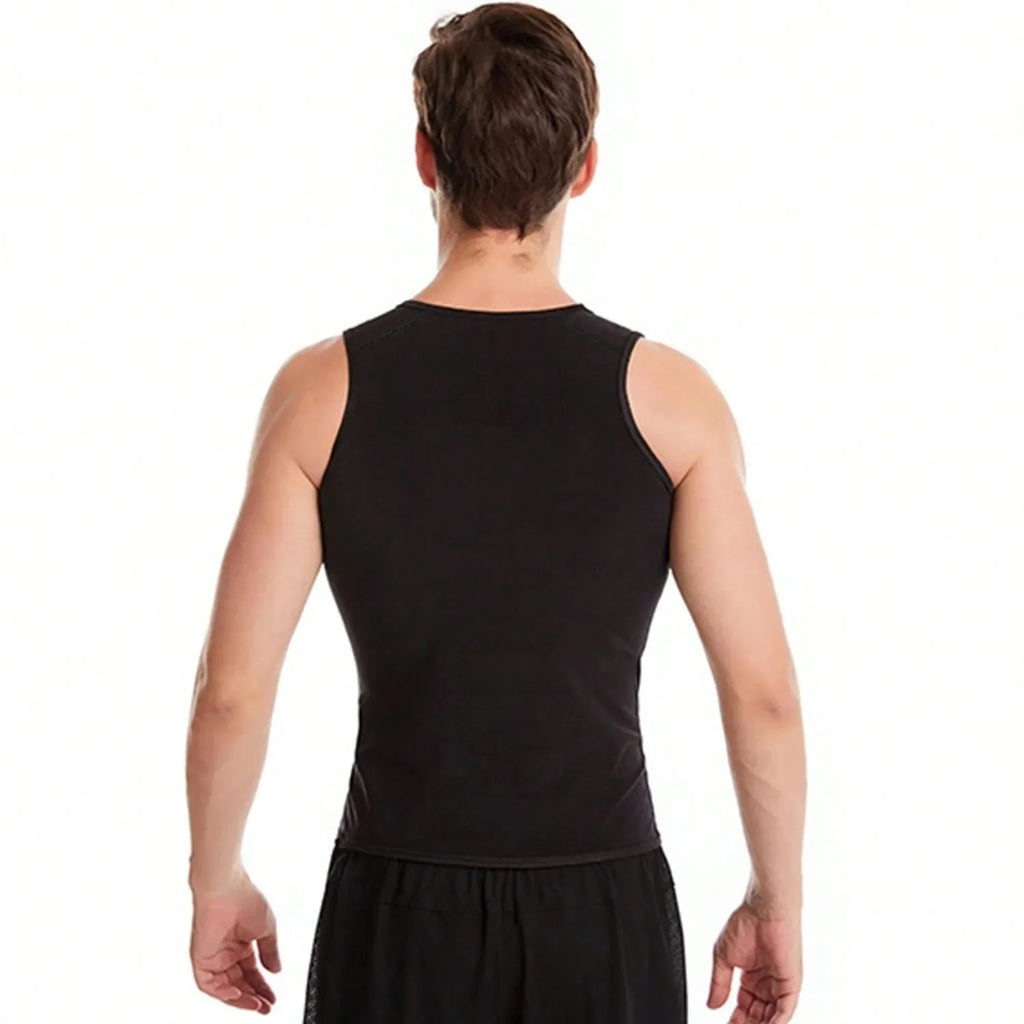 1PC Sauna Shirt for Men, Short Sleeve Sauna Sweat Body Shaper Mens