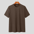 Summer Men's Clothing Light Luxury T Shirt Leisure Long Sleeve O Neck