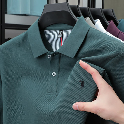 100% Cotton Men's Breathable Short-Sleeved T-Shirt, High-End Luxury