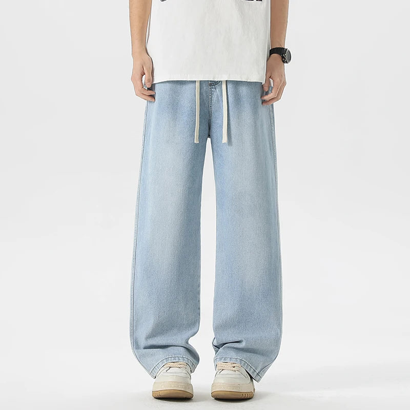 Men's Jeans American Loose Wide-leg Loose Straight Casual Trousers