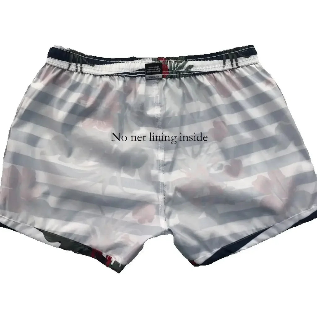 SEOBEAN Men's Casual Summer Beach Board Shorts Loose Fit Comfortable Lightweig