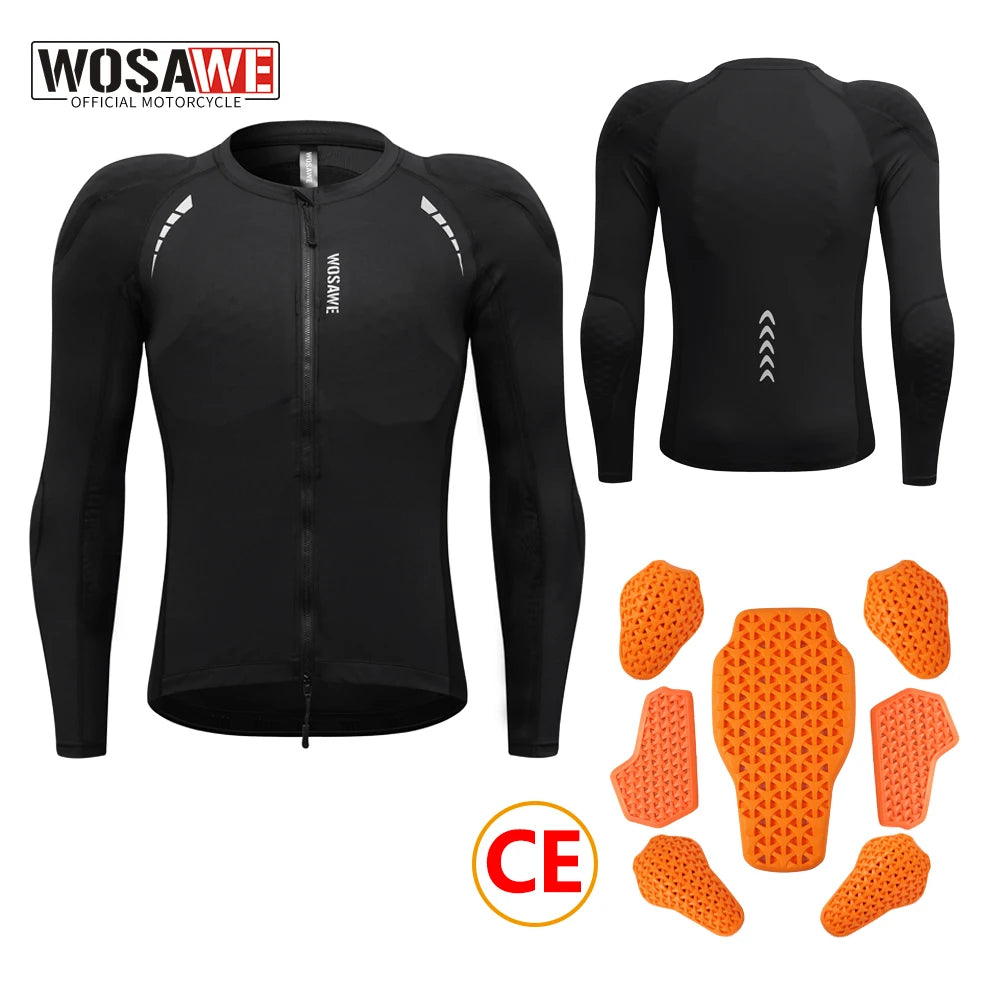 WOSAWE Motorcycle Jacket Full Body Armor Protection Jackets Motocross