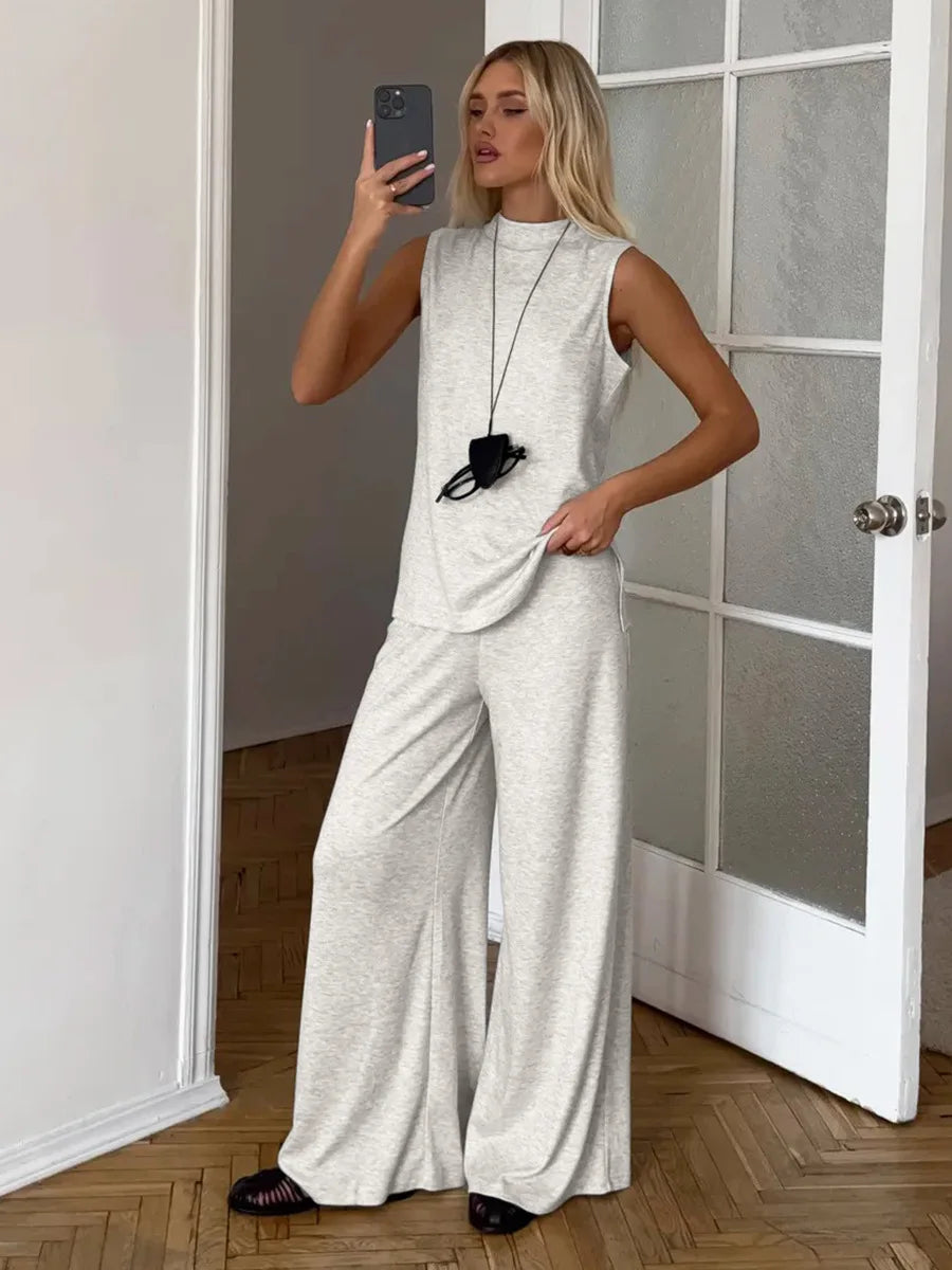 Bornladies Spring Summer New Women's Tank Top Pants Set Ladies