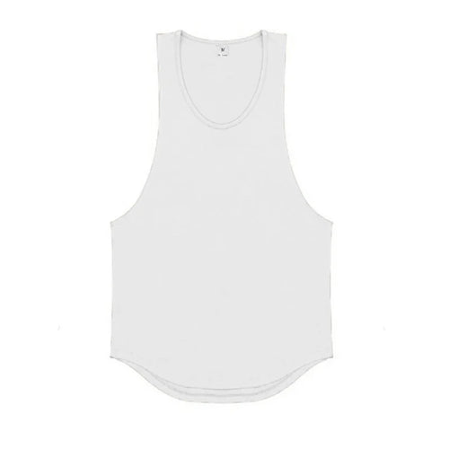 Plain Vests Cotton Breathable Sleeveless T-shirts Gym Fitness