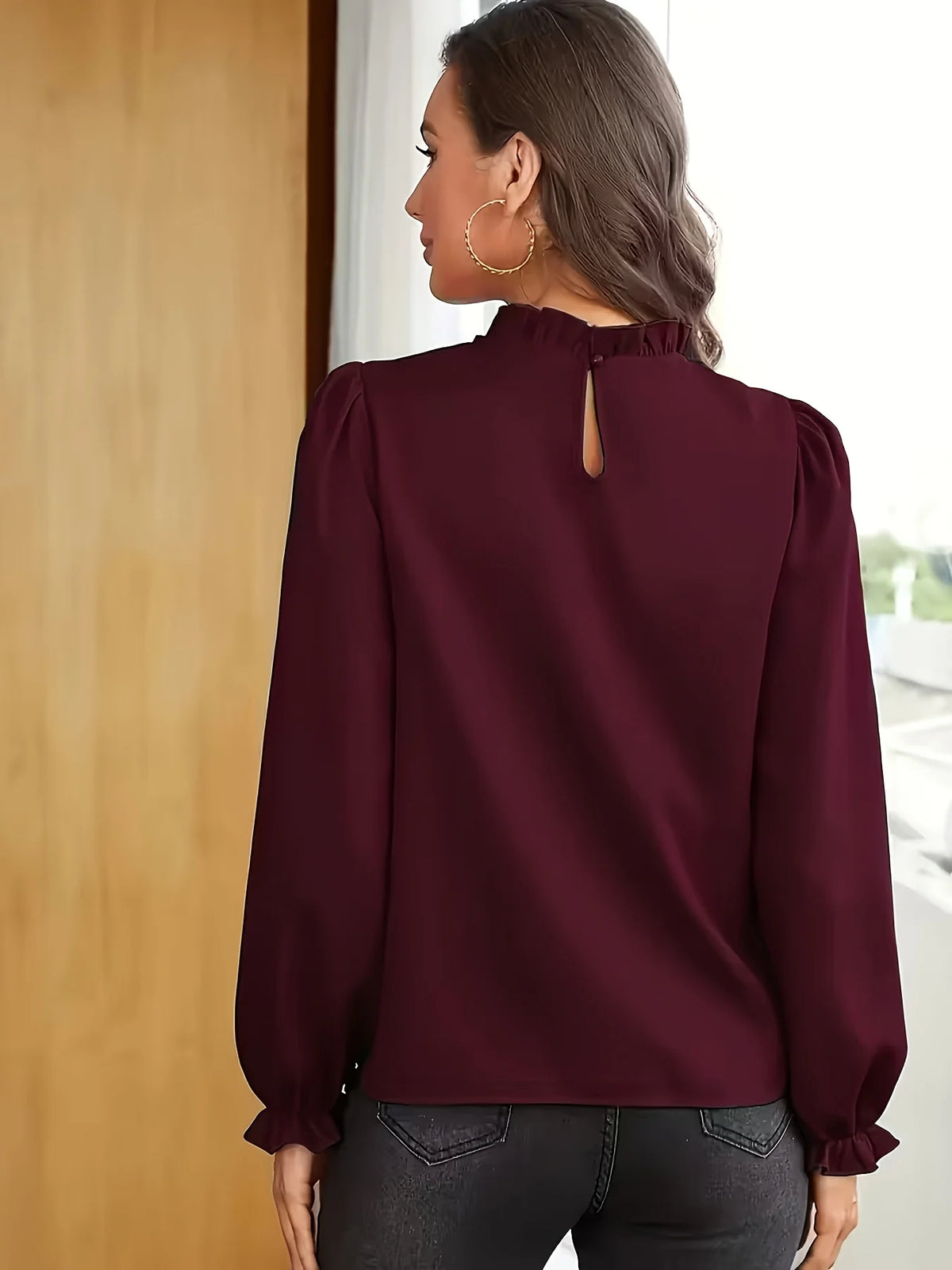 Temperament Loose Woman Shirt Fashion Casual Blouse Elegant Long