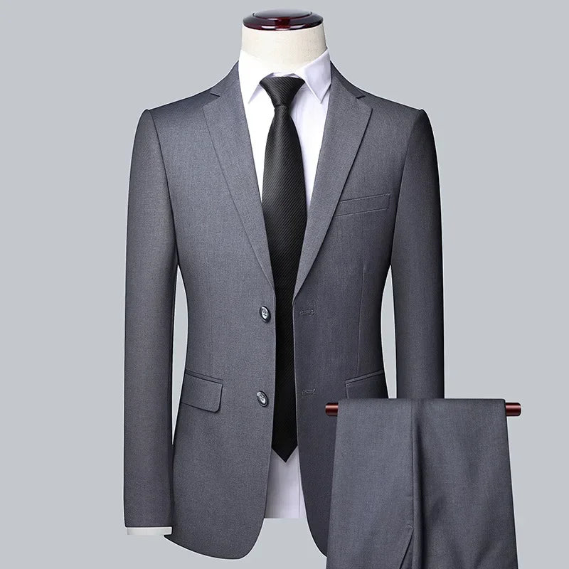 Suit Boutique Men's Fashion Business (Blazer+ Vest + Trousers)