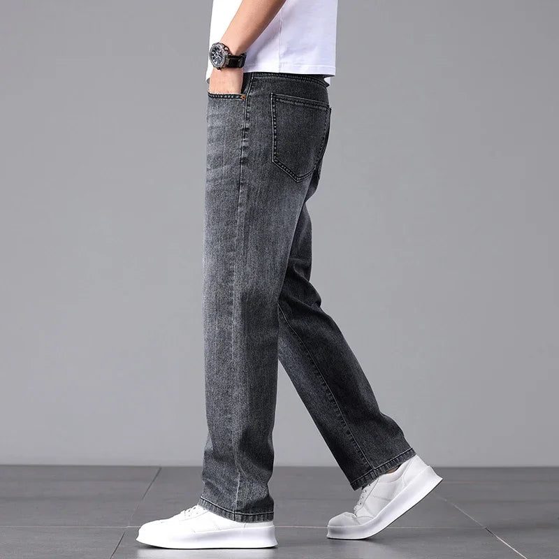 New Jeans for Men in Spring and Summer 2025 Cotton Elastic